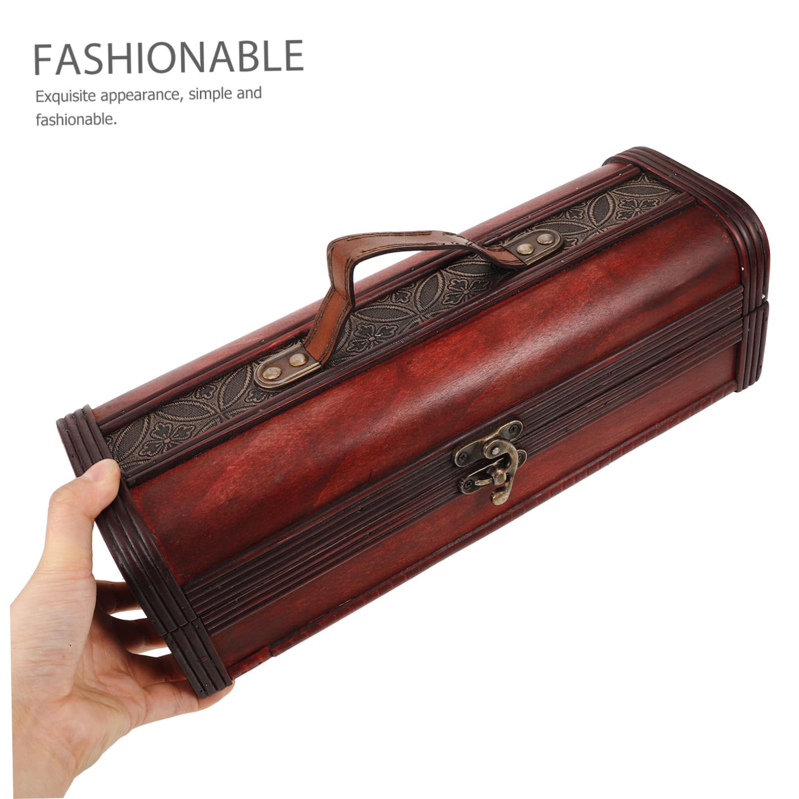 Mobestech Scatola Di Legno Per Vino Scatola Regalo Per Vino in Legno Resistente e Solida