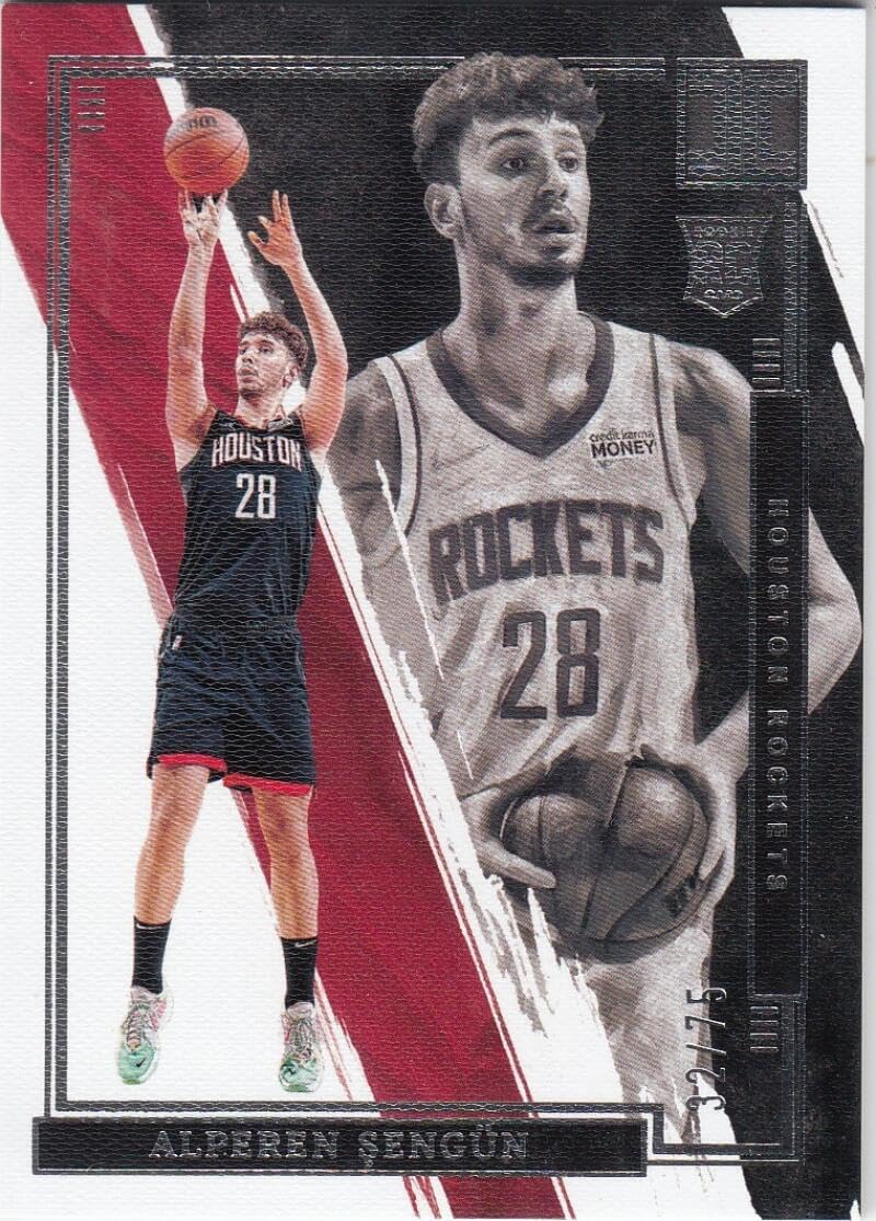 Basketball Trading Card 2021-22 Panini Impeccable Silver #95 Alperen Sengun EX++ Excellent++ 32/75 Rockets