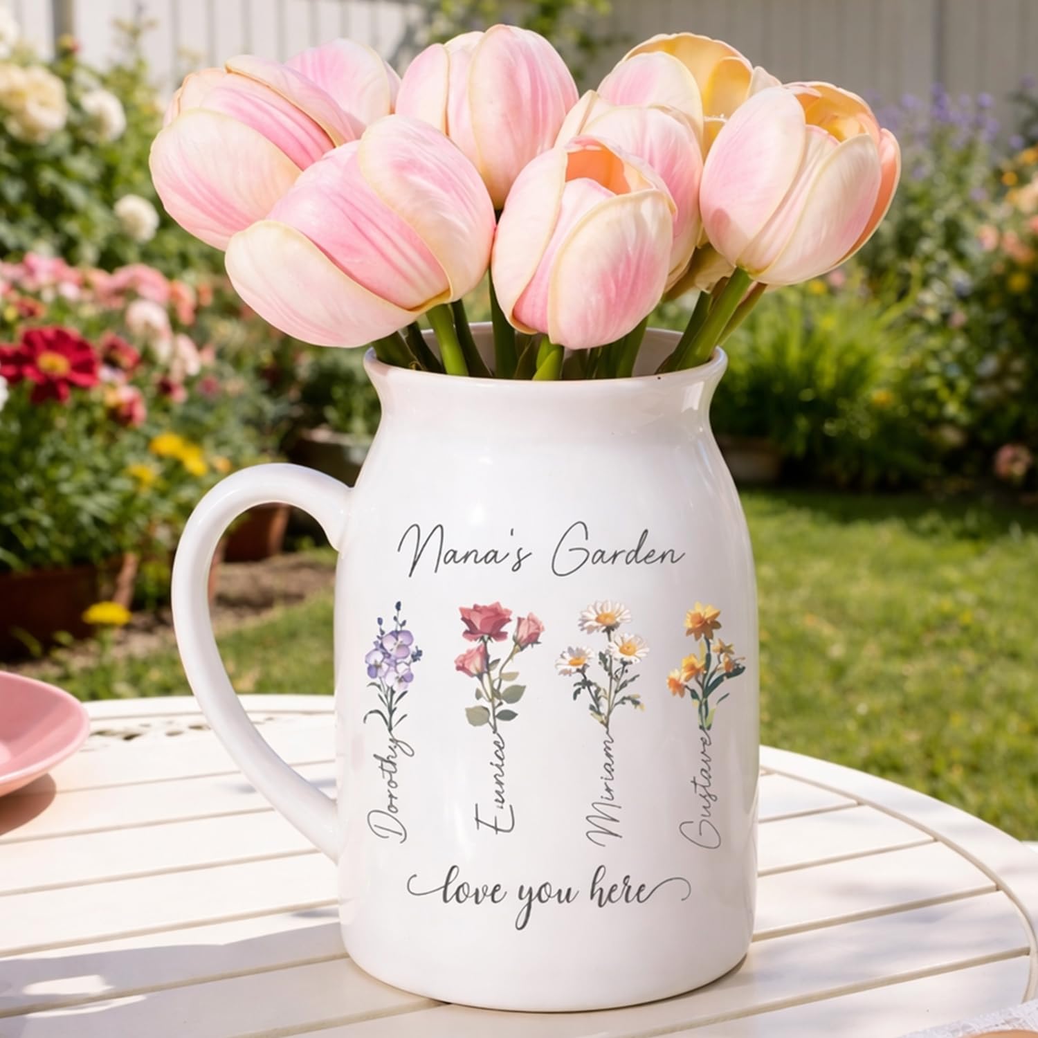 Personalized to My Daughter Vase, Custom Mothers Day Flower Vase for Daughter, for Daughters, New Mom Gift for Daughters, The Only Thing Better Than Being Your Mother — view 12