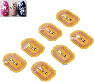 NFC Nail Sticker, 7pcs Nail Decals Nfc Lighting Nail Art Stickers, Self Adhesive NFC Lighting Nail Art Stickers, LED Light Source NFC Nail Art Tips for Women