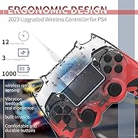 Vista 6 de KDYGPDCT 2 Pack Wireless Controller for PS4ProPC,Wireless Remote Gamepad with 1000mAh Battery Double Shock Audio 6-Axis Motion Sensor Share