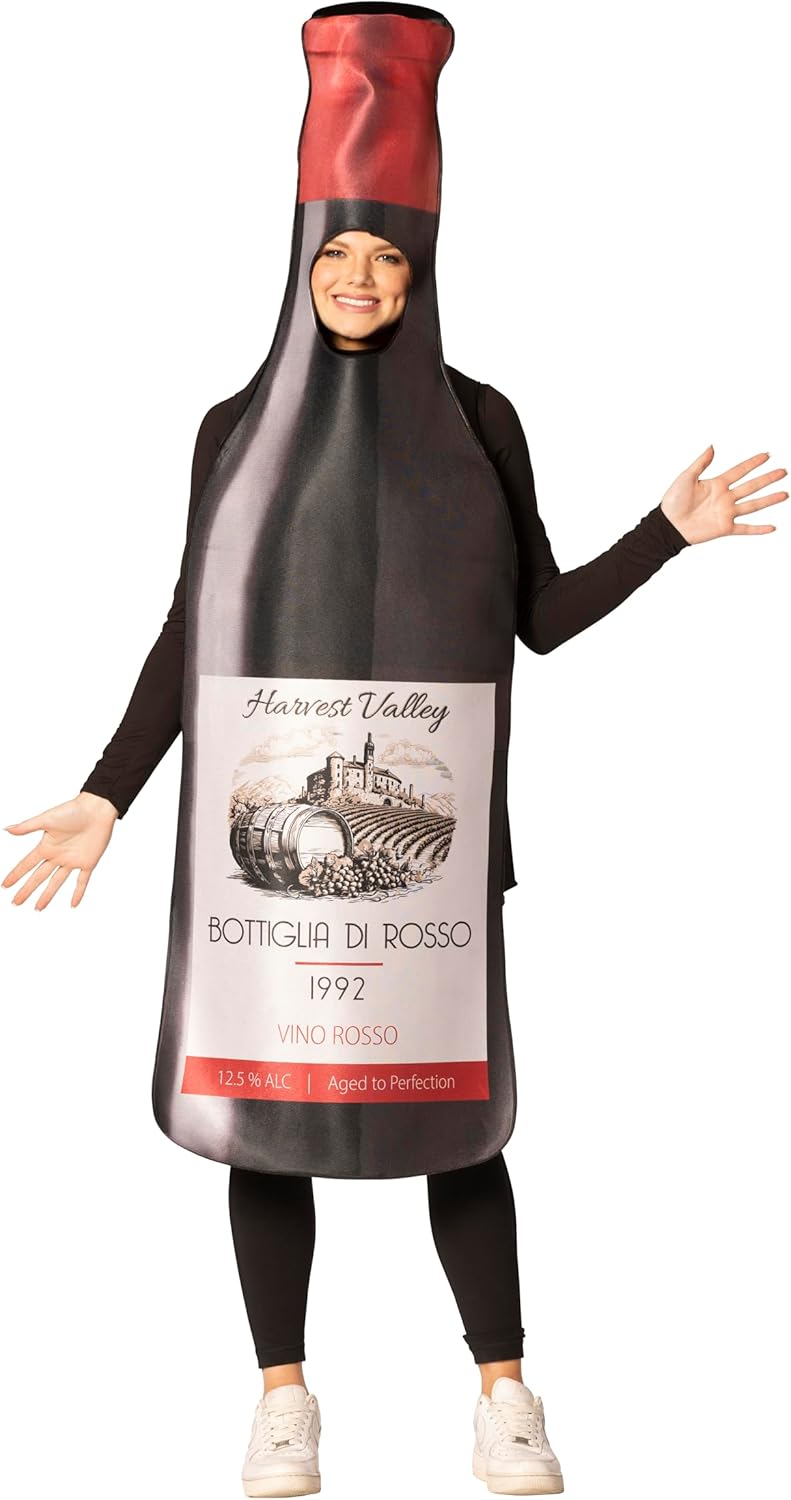 Rasta Imposta Halloween Costumes, Get Real Bottle of Red Wine Costume, Women and Men, Adult One Size - Image 4
