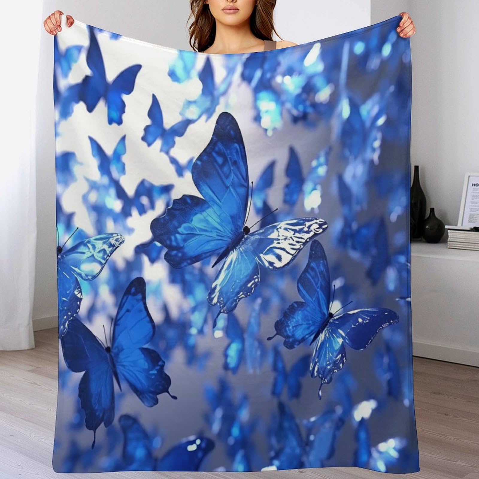 Couverture papillon douce pour agrementer vos moments de detente