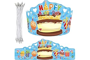Blue Birthday Crowns for Kids