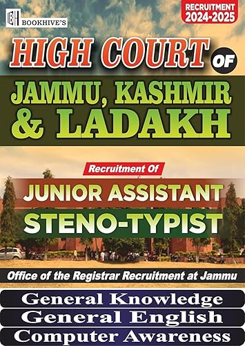 High Court of Jammu and Kashmir &amp; Ladakh, Junior Assistant, Steno Typist (Set of 3 Books) 2024-25