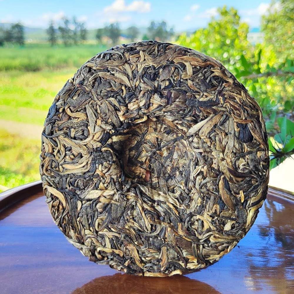 Tarta De Té De Puerh Premium, Té Del Árbol Antiguo Bangwei De Yunnan 200g Té Crudo De Puerh Del Árbol Antiguo,