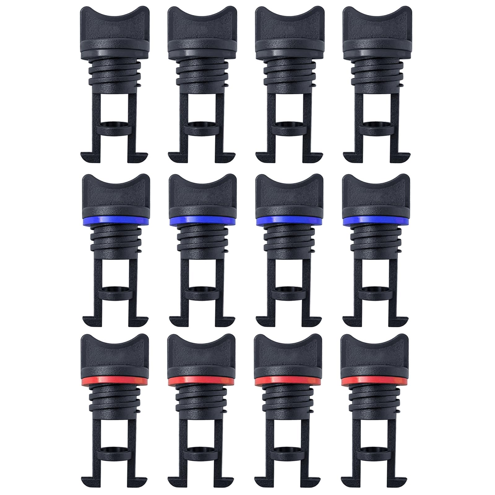 12PCS Kayak Rubber Boat Drain Valve, Kayak Drain Plug, Universal Kayak Drain Plug, Kayak Canoe Waterproof Plug, Boat Drain Plug, Replacement Nylon Boat Drain Plug