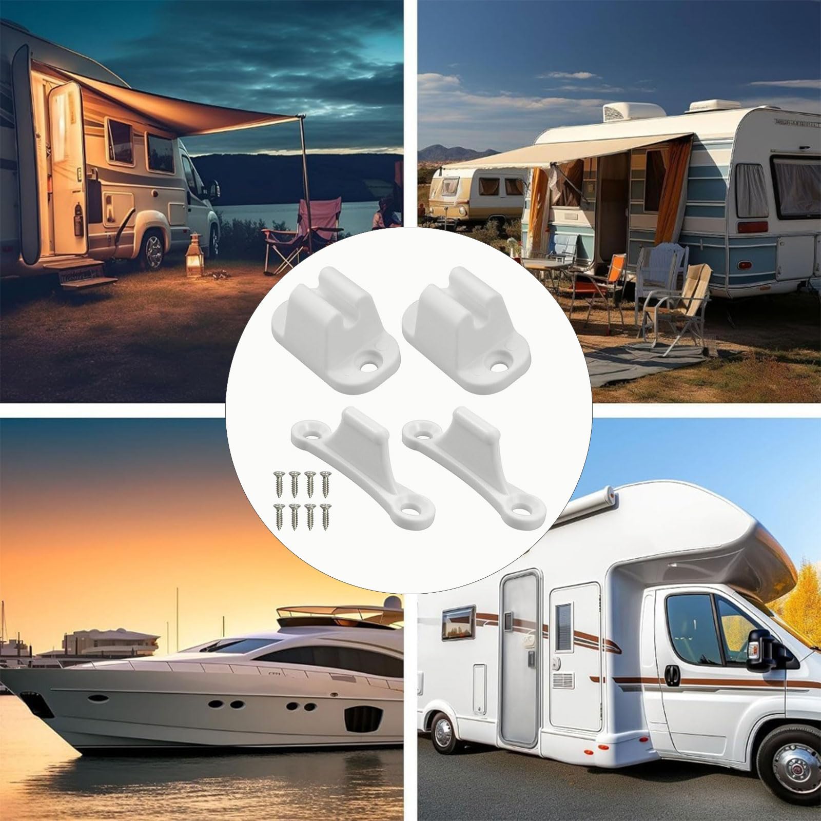 Cierres Puertas para Caravana,Cerradura Entrada para Caravana,Retenedor Puerta AutocaravanaCerradura de Puerta para Autocaravanas y Caravanas,Caravana Captura Puerta,para Autocaravanas,Caravanas
