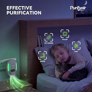 Air Ionizers 3 Pack, Small Negative Ion Air Purifiers for Home,Bedroom
