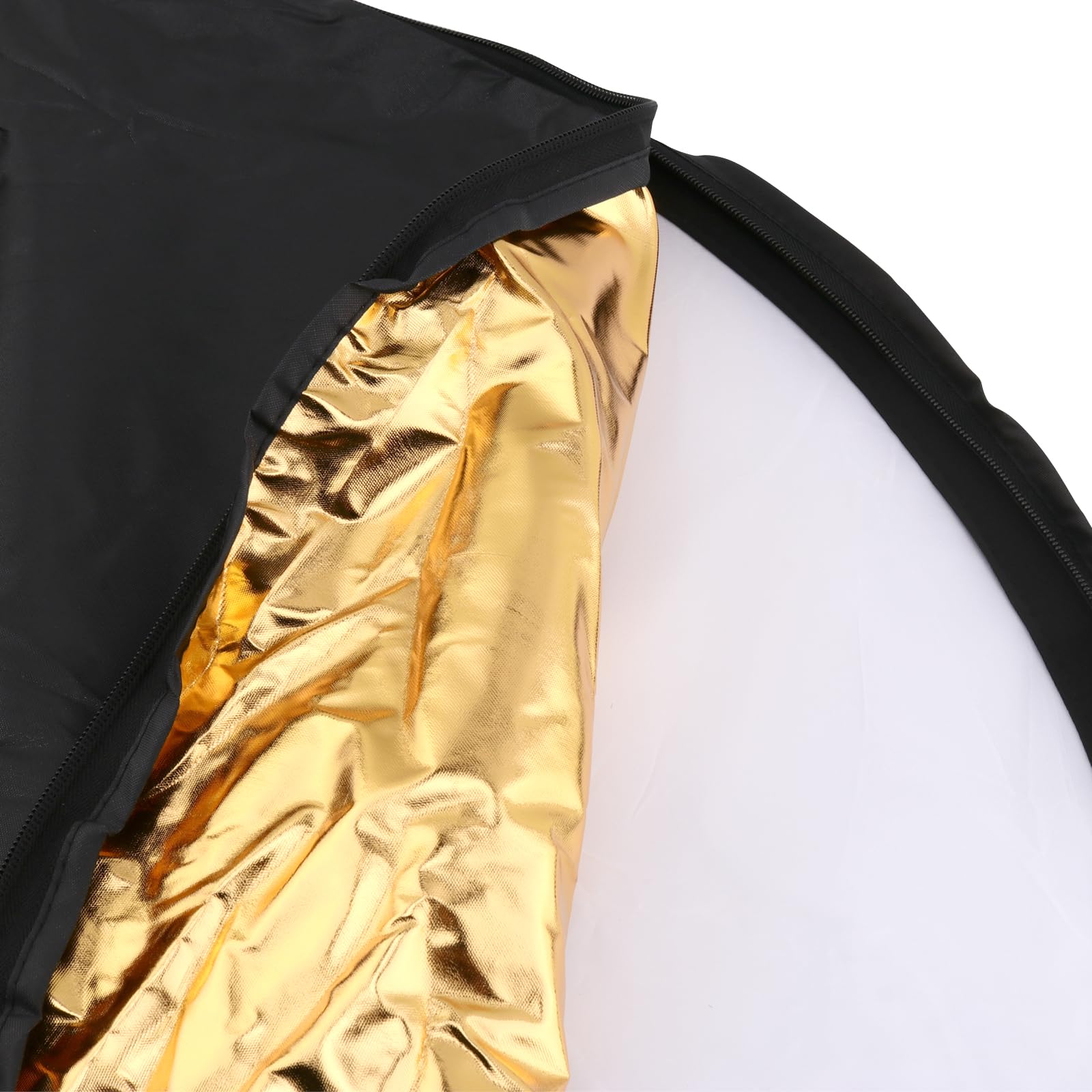 5-in-1 Reflektor Fotografie, 80cm/32 Zoll Faltreflektor Rund mit Griff und Tragetasche, Durchscheinend Silber Gold Weiß Schwarz, Für Foto Studio und Außenbeleuchtung