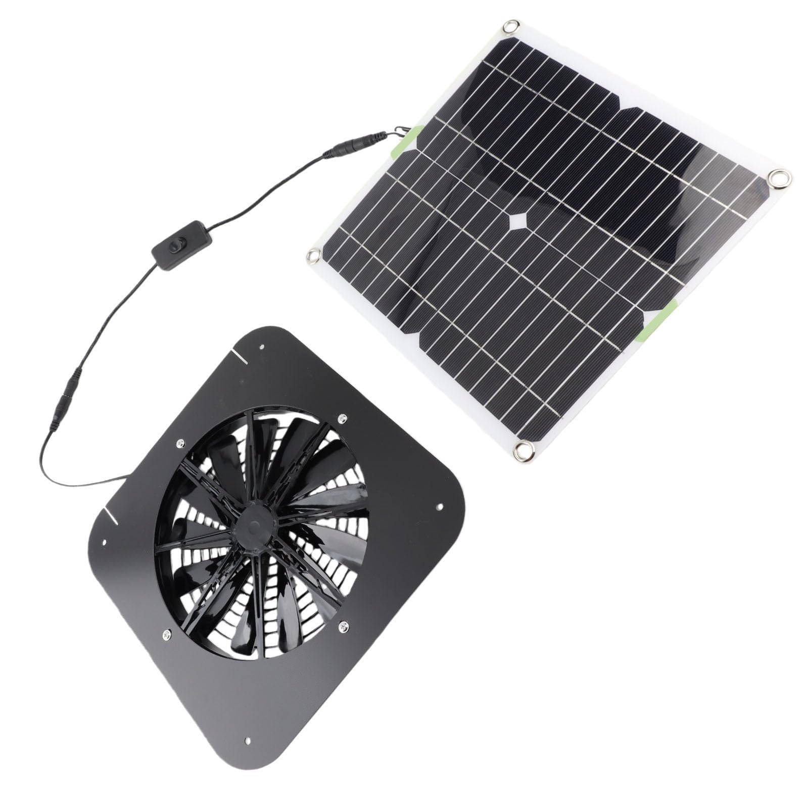 Ventilatore Solare Estrattore da 13,5 Pollici con Pannello 10W