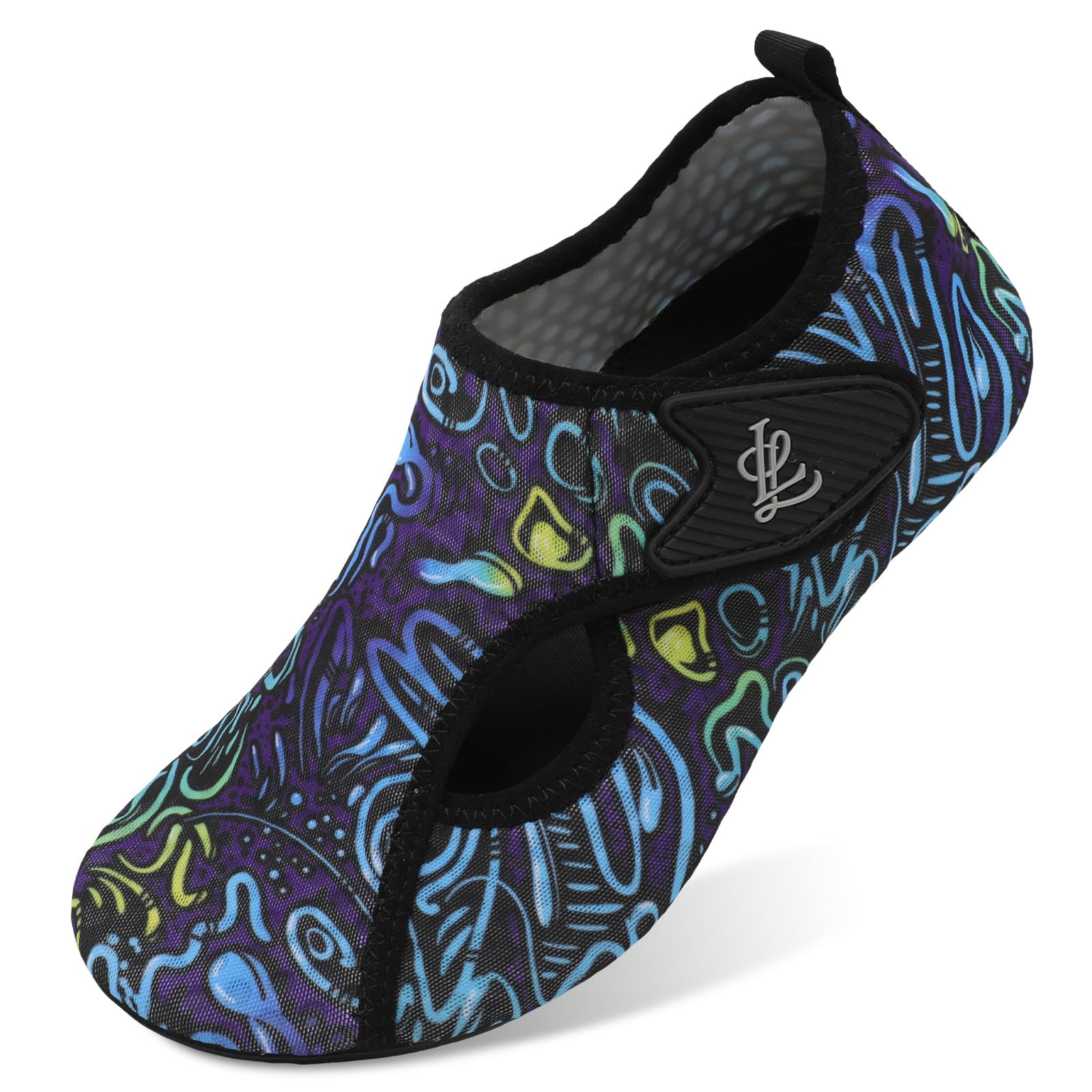 LeIsfIt Water Shoes for Women Men Wide Swim Beach Barefoot Shoes Quick Dry Aqua Socks for Pool Diving Boating River Yoga Lake Surf