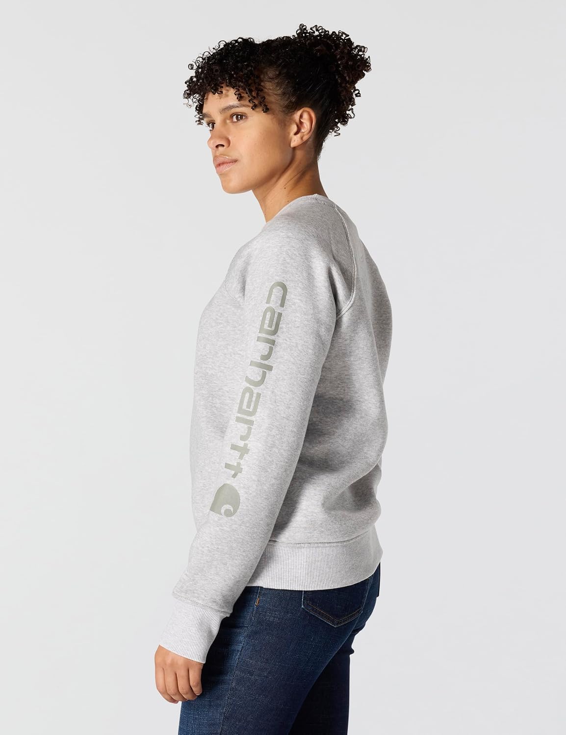 Carhartt Women's Relaxed Fit Midweight Graphic Crewneck Sweatshirt - Image 2