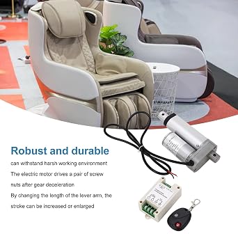 750N Electric Linear Actuator, 24VDC 2in Stroke Sturdy Linear Actuator 20-30W for Replacement (Actuator Only)
