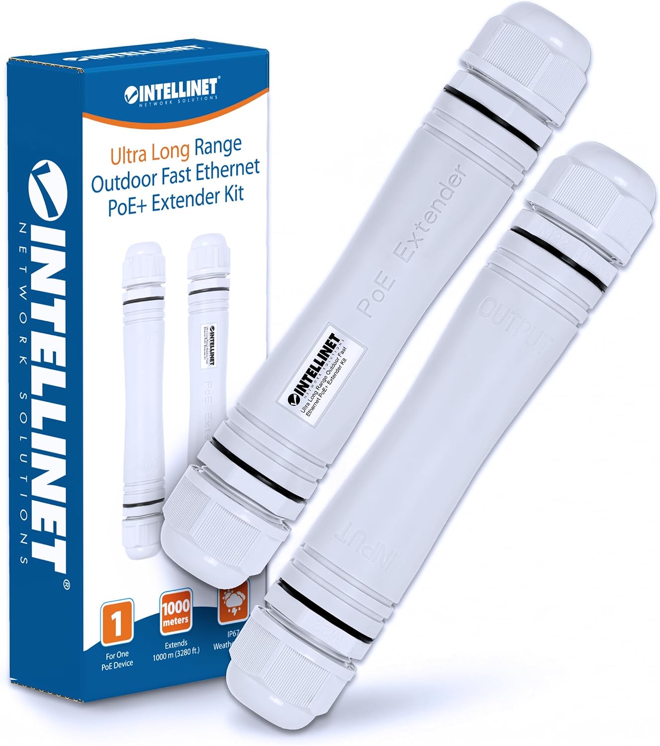 Extensor PoE+ Intellinet Exterior IP67 3280ft 95W miniatura 1