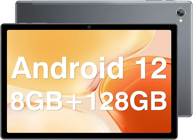 10.5 inch Tablet PC, Blackview Tab 15 Android 12 Tablets, 14GB+128GB/TF 1TB, 8280mAh, 18W Fast Charging, 13MP+8MP, Octa-Core, FHD+ IPS Screen, 4G LTE Tablets with Dual SIM Card Slot, Quad-BOX Speakers