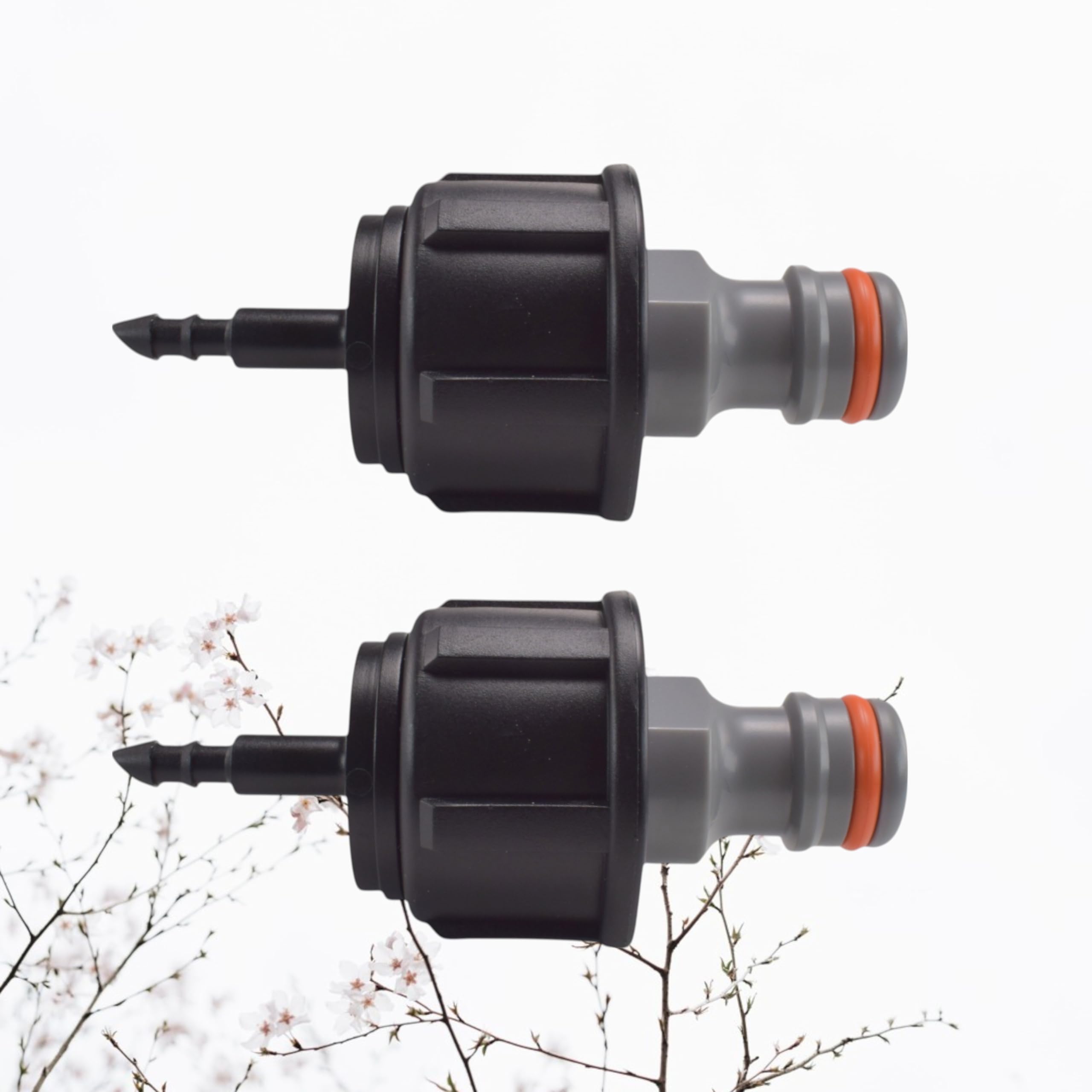 Cost Wise Black Micro Irrigation Pipe Connector Adaptor To Link A Garden Hose With Universal Cick Fitting To A Watering System (2)