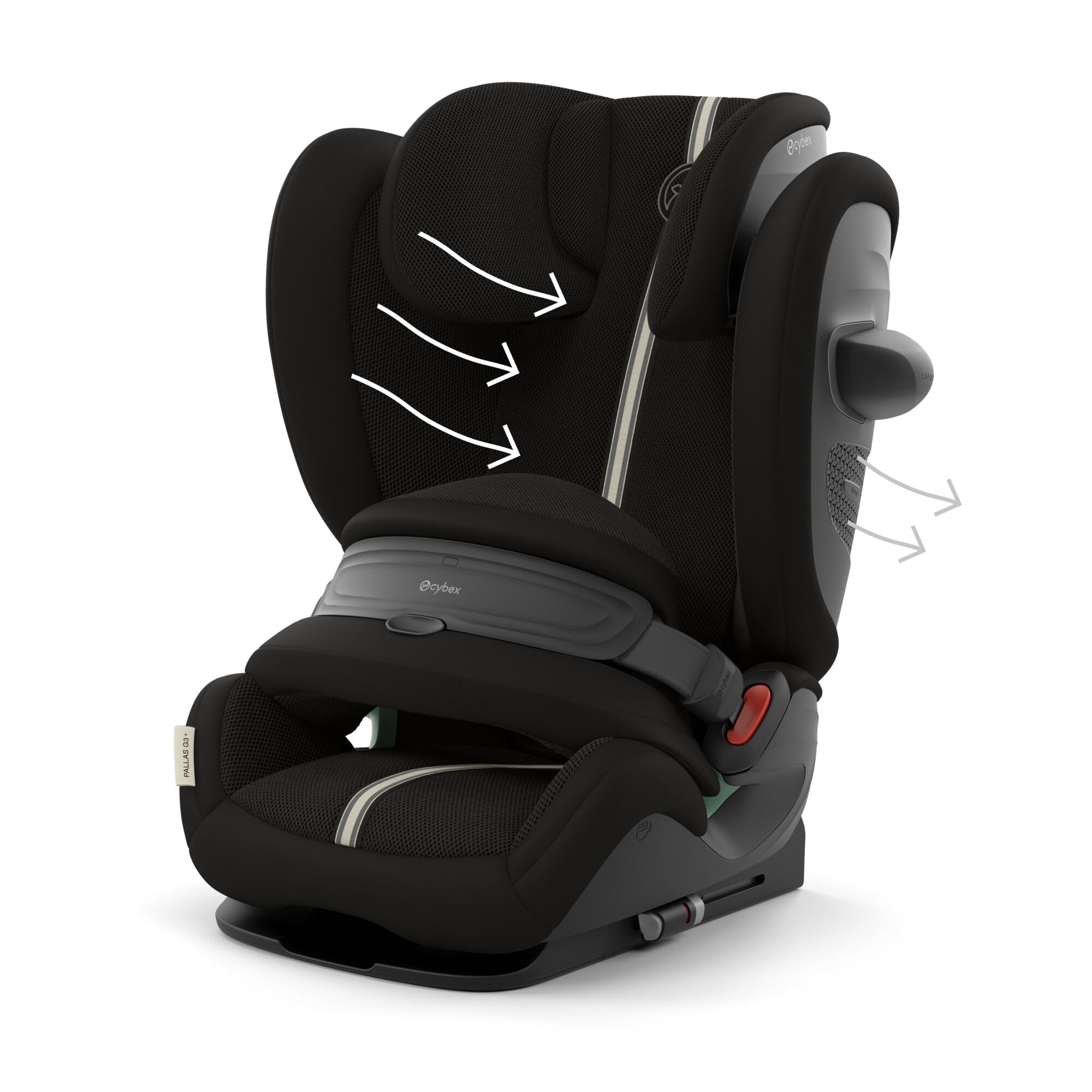 CYBEX Gold Pallas G3 i-Size Plus Seggiolino Auto, 76 - 150 cm, da circa 15 mesi a circa 12 anni (da circa 9 a 50 kg), Moon Black