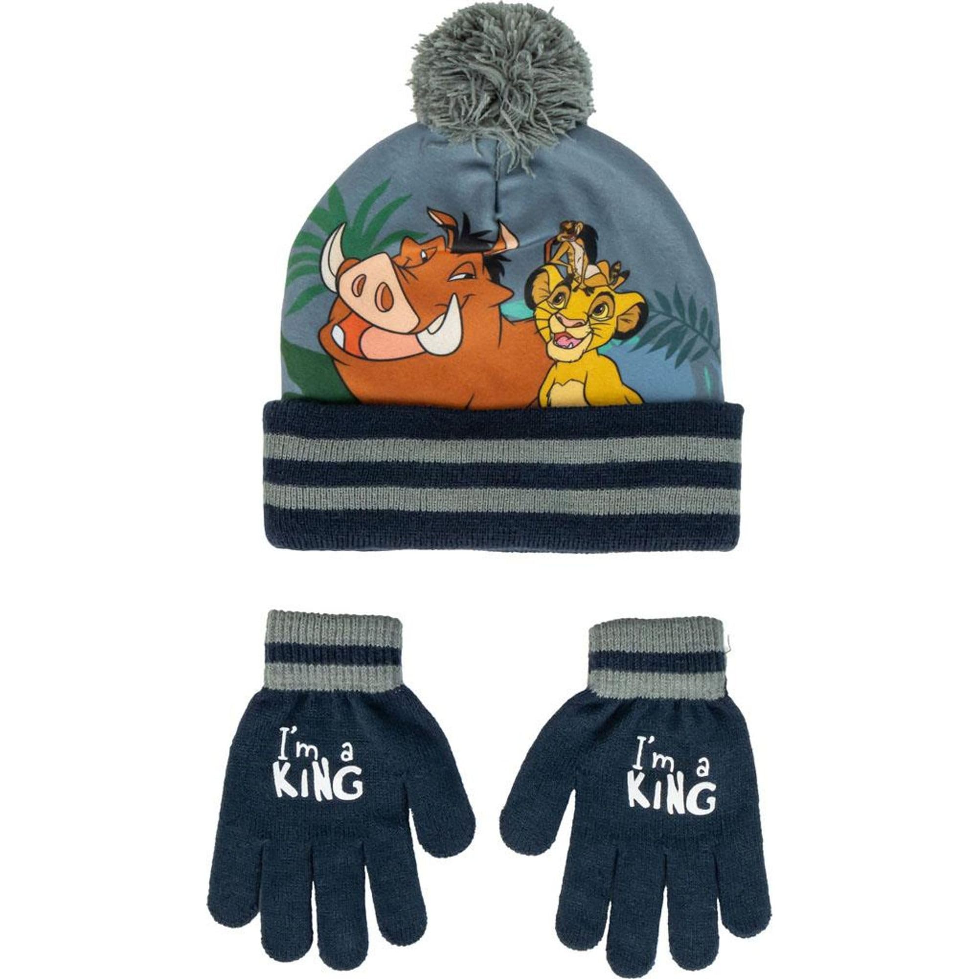 Cerdá LIFE'S LITTLE MOMENTS Design divertente e unico - Cappello e guanti Lion King Set di 2 pezzi, multicolore, One Size per bambini