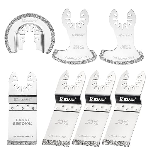EZARC Diamond Oscillating Blade Set, Flush Cutting Oscillating Multi