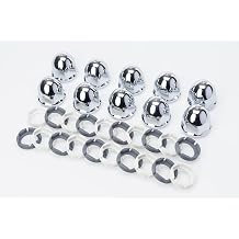 001551 HugALug Lug Nut Cover, 1.5 Hex BallSeat StudPilot Bulk 10Pack | Compatible with Alcoa DuraBrightTM Wheels, 1.5 Studs