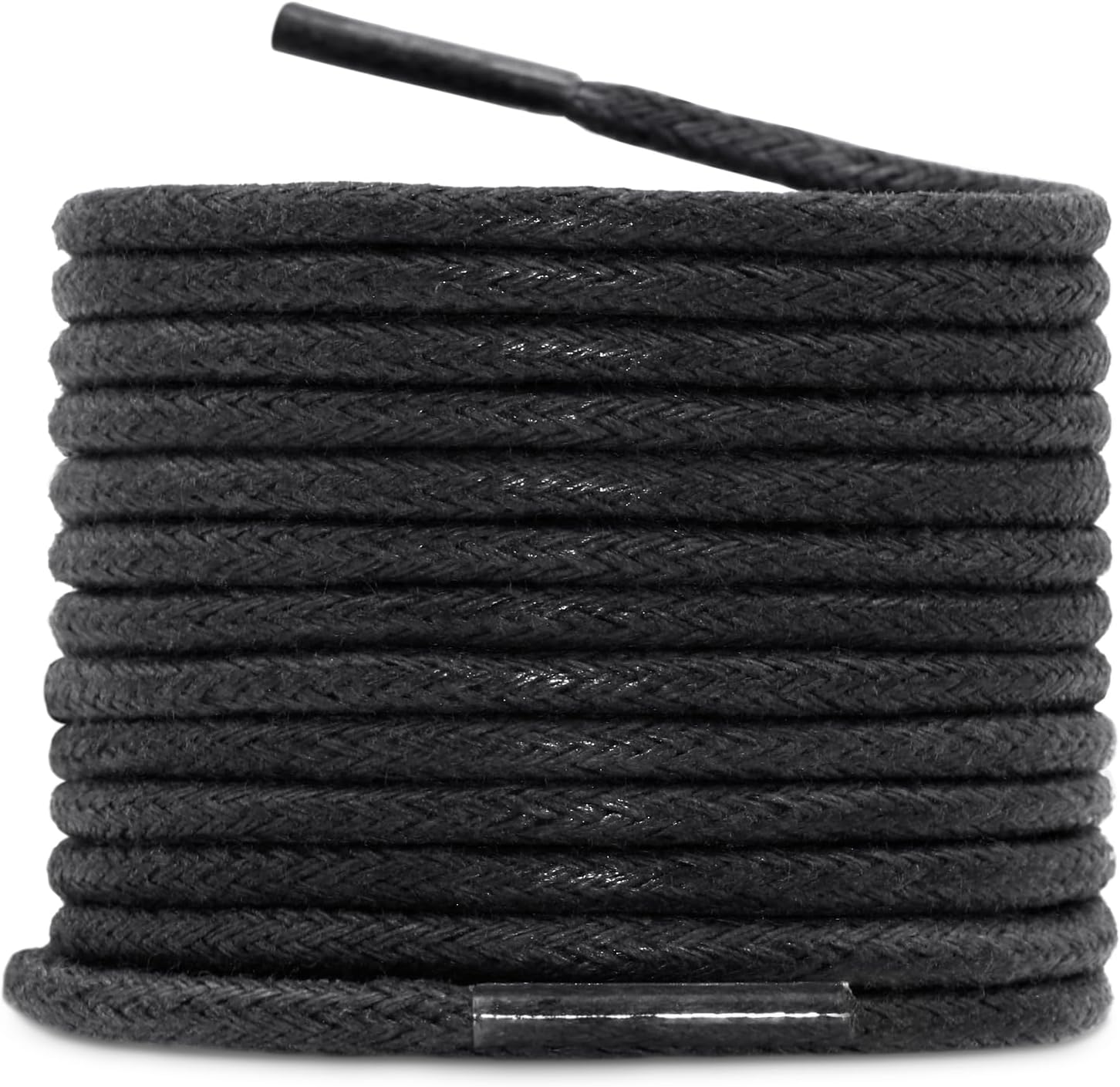 Dress Shoe Laces for Men, 2 Pairs Round Waxed Shoelaces, Wax Shoestrings for Oxford Shoes Chukka Boots