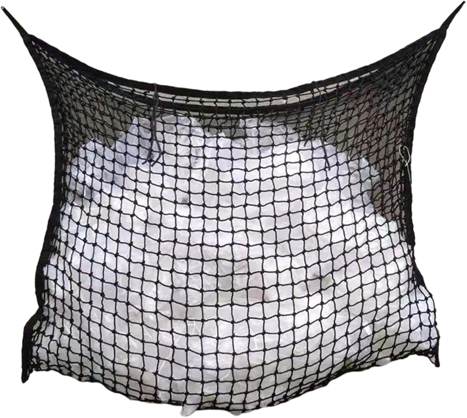 Hanging Feeding Net Bag For Horses Adjustable Feeder Hanging Horse Feeding Net With Multiple Holes Slow Grazings
