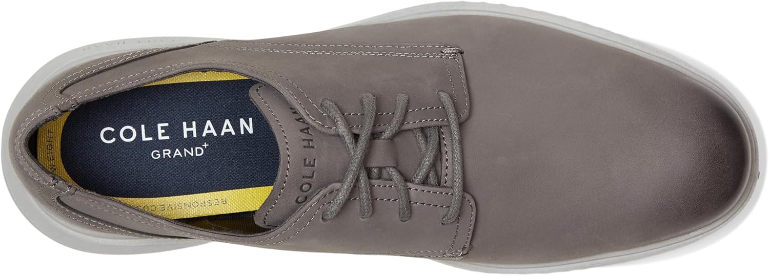 Cole Haan, Men, Grand+ Plain Toe Oxford, Quiet Shade Nubuck/Microchip, 11.5, Wide - Image 7