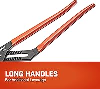 Vista 4 de Crescent Alicates de lengüeta y ranura - Mandíbula recta de 20 pulgadas