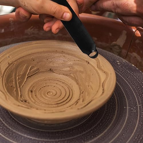 Miniatura 6 de Herramienta de recorte de cerámica, herramientas de escultura de arcilla de doble extremo, herramienta de barro de acero al carbono, herramienta de