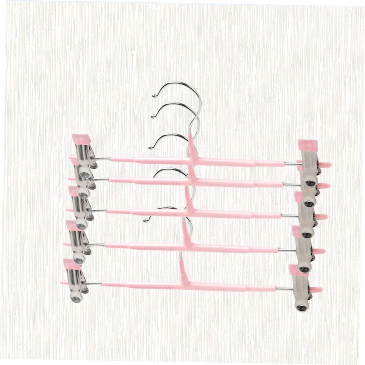 Garneck Lightweight Sturdy Clothing Hanger Clip Hangers for Pants Skirt Space-Saving Laundry Hanger Rack
