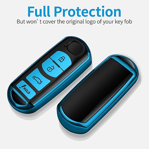 Miniatura 3 de Tukellen para Funda de Llavero Mazda, Funda Protectora Especial de TPU Suave Compatible con Mazda Miata CX-3 CX-4 CX-5 CX-7 CX-9 MX5 23568 Carcasa