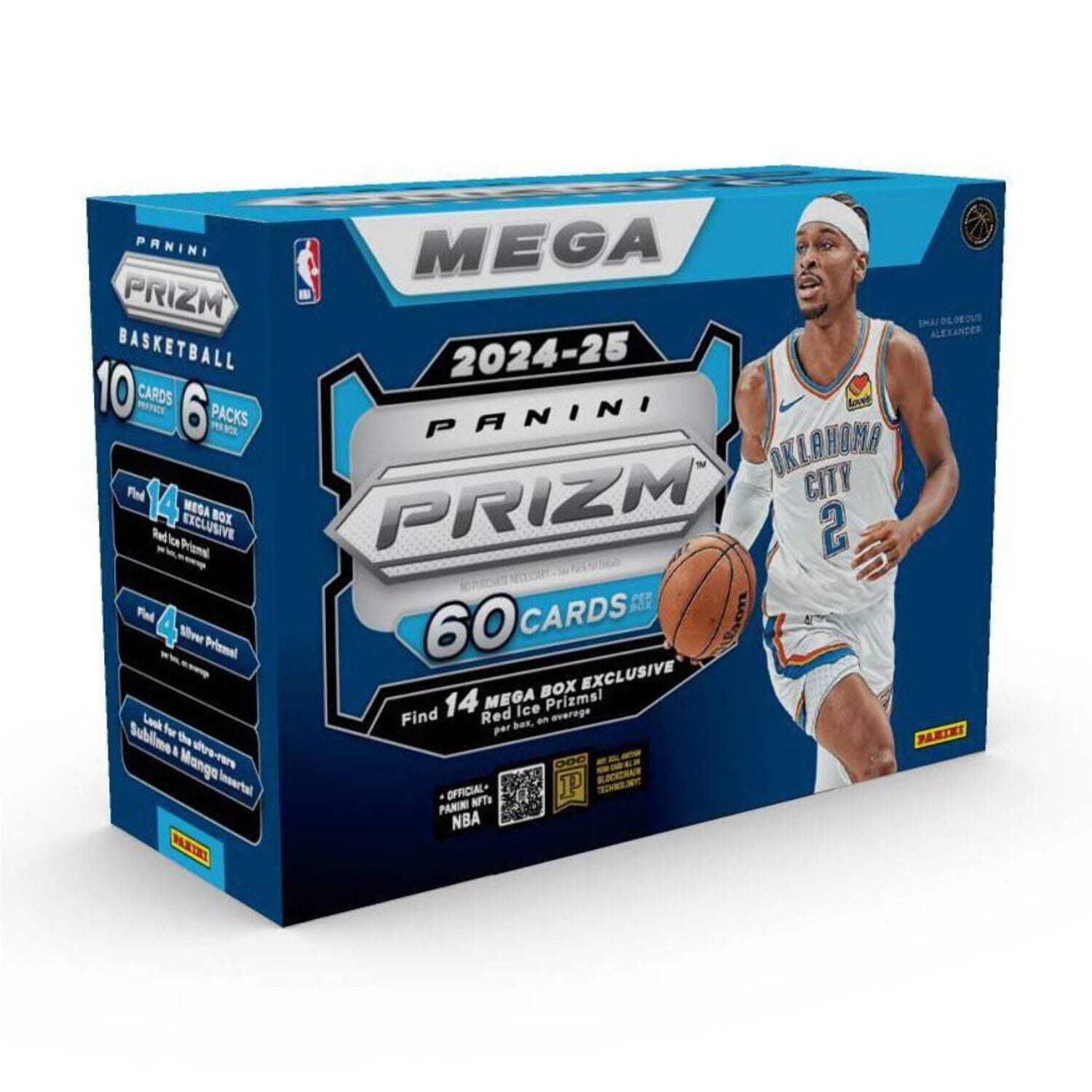 Amazon.co.jp: 2024-25 Panini Prizm Basketball Mega Box (60 Cards 