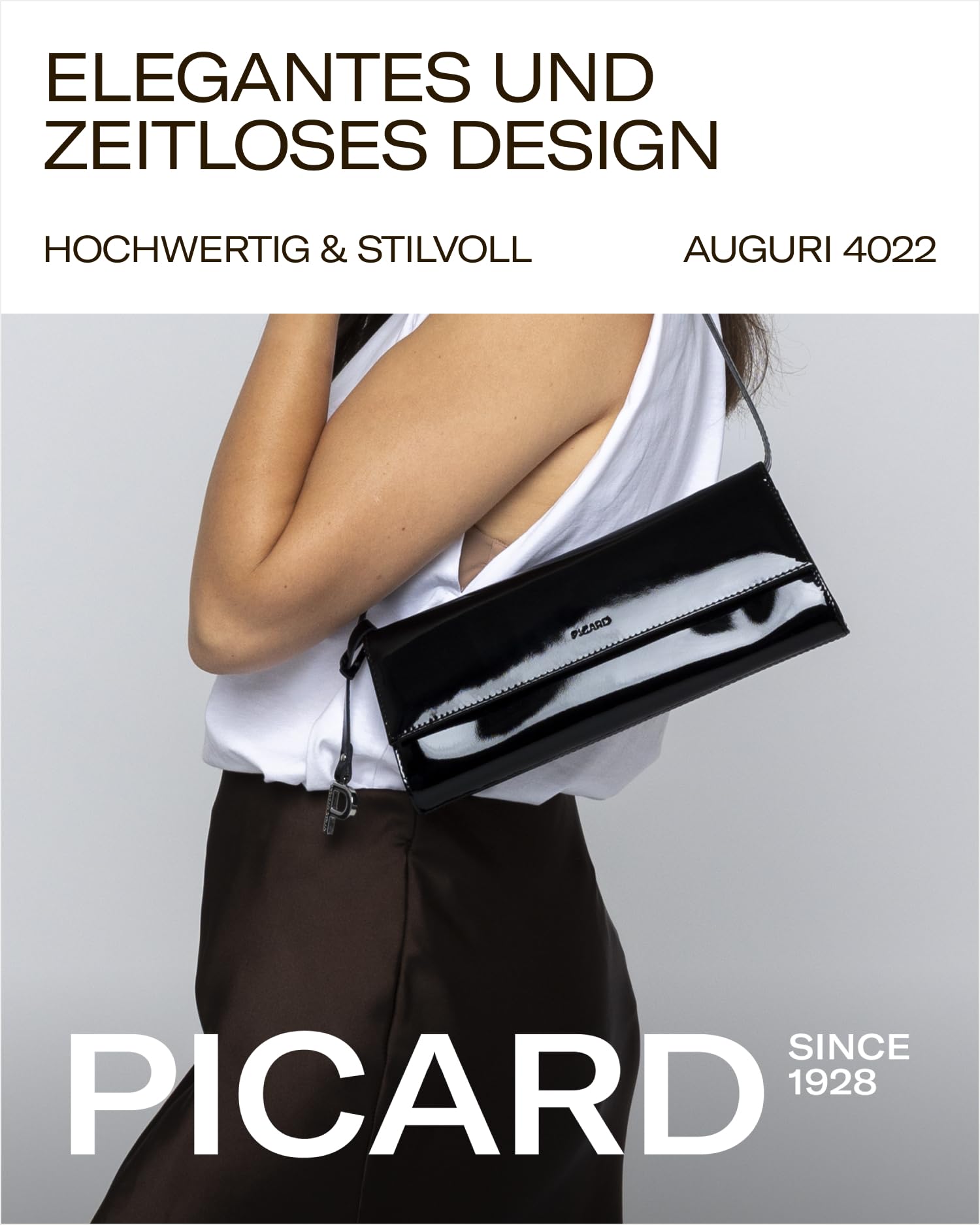 Picard Damen Abendtasche AUGURI aus Rindsleder Klein | mit Magnetverschluss | Abendtasche | Alltag
