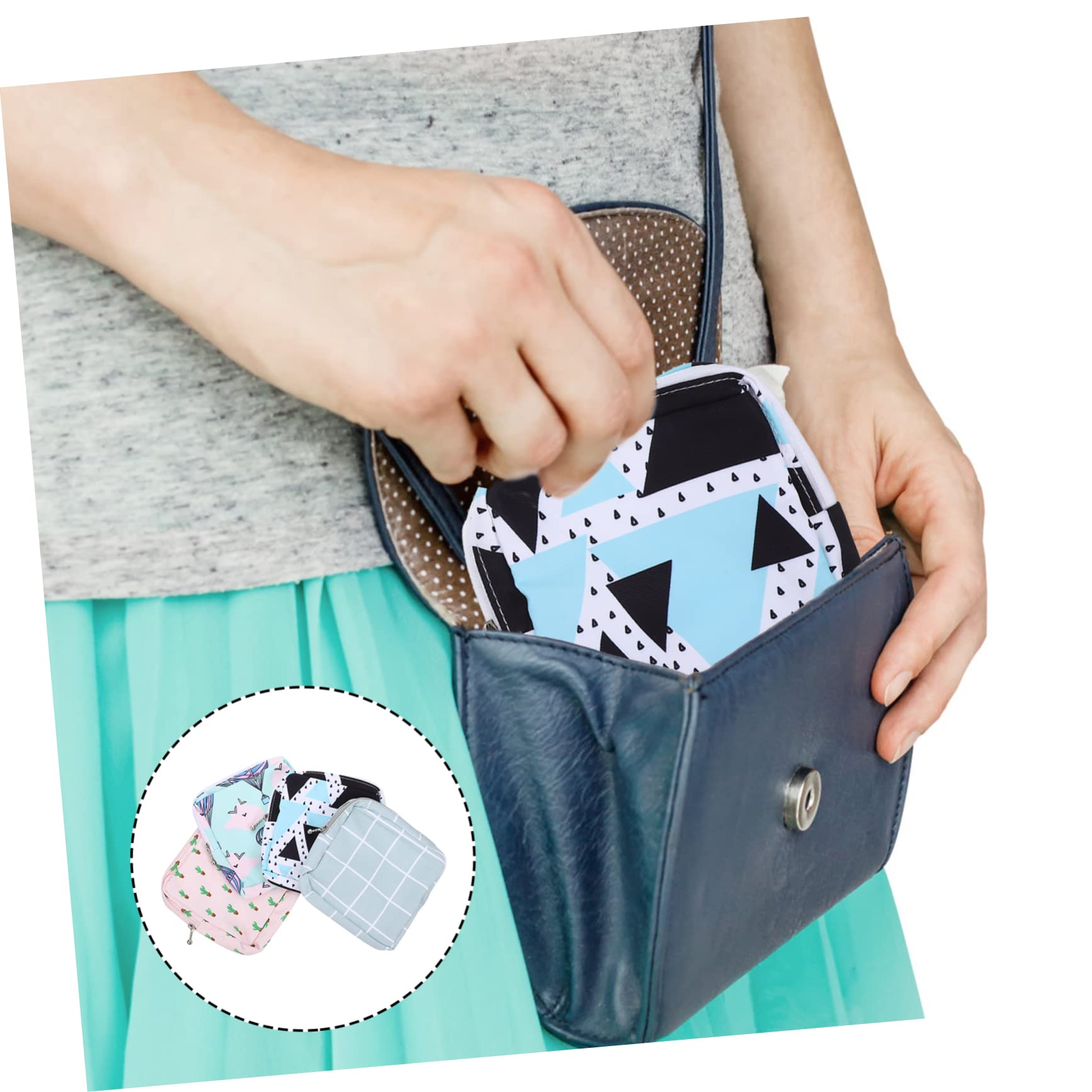 FOMIYES Hygienebeutel 12 Stück Damenbinden Aufbewahrungsbeutel Aufbewahrungsbeutel Mit Reißverschluss Tragbarer Halter Für Damenbinden Empfindlicher Damenbinden Halter Damenbinden Für Damen