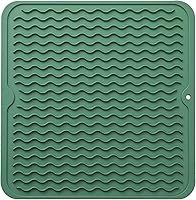 Vista 130 de MicoYang Tapete de Silicona para Secado de Platos para Múltiples Usos, Fácil de Limpiar, Ecológico, Tapete de Silicona Resistente al Calor