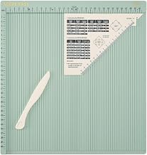 Vaessen Creative Easy Scoring Board CM in Mint Green with Bone Folder and Instructions for Making Cards and Paper