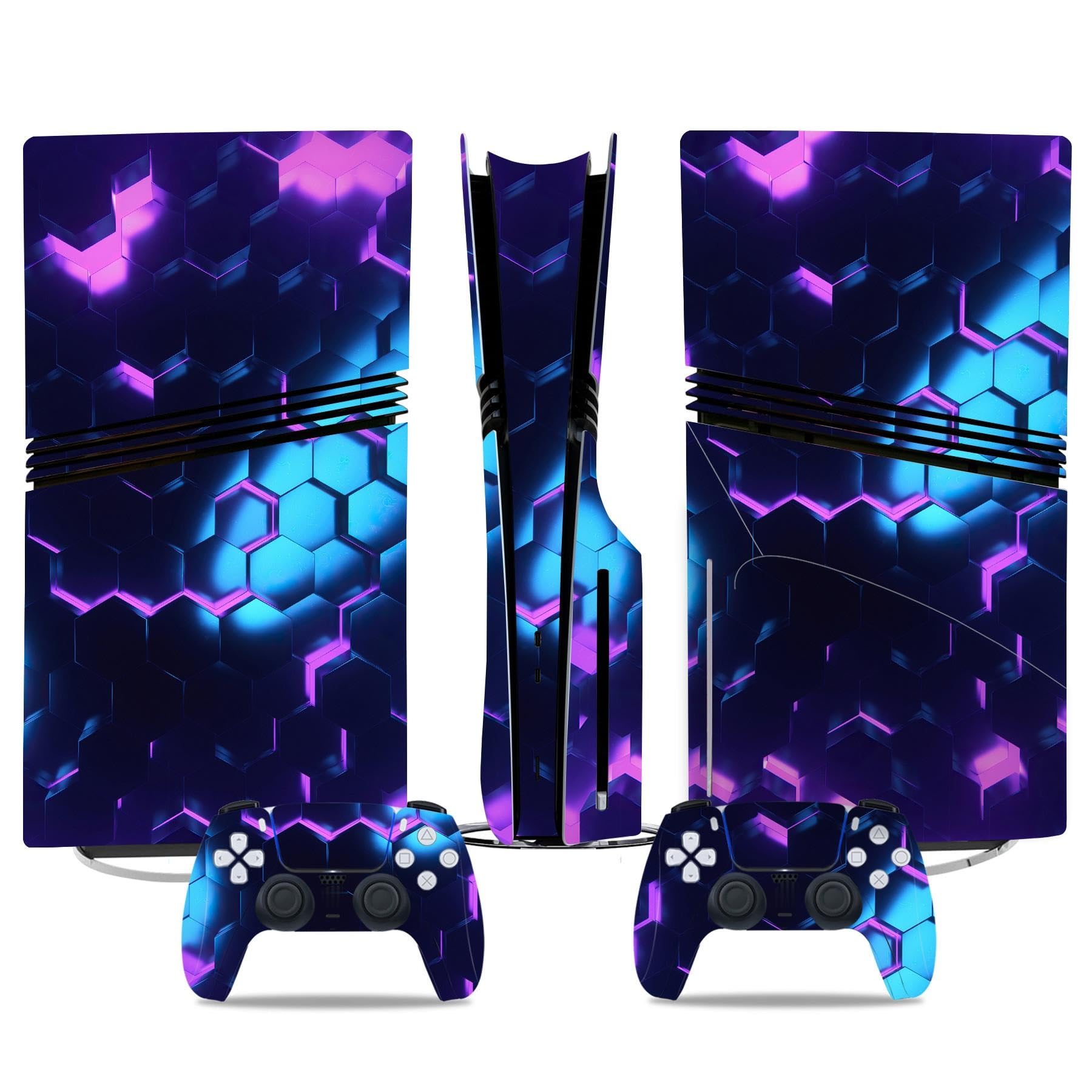 Für PS5 PRO Skin Digital Edition Konsole Und Controller Vinyl Cover Skins Wraps Kratzfest, Kompatibel Mit Für PS5 Digital Edition Pro 05971 Kein Schäumen Blasenfrei