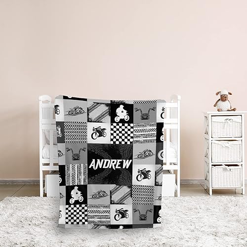 Miniatura 62 de Mantas de bebé personalizadas para niños, manta de motocicleta de bebé, mantas de bebé personalizadas, manta de bebé personalizada, manta de Nombre