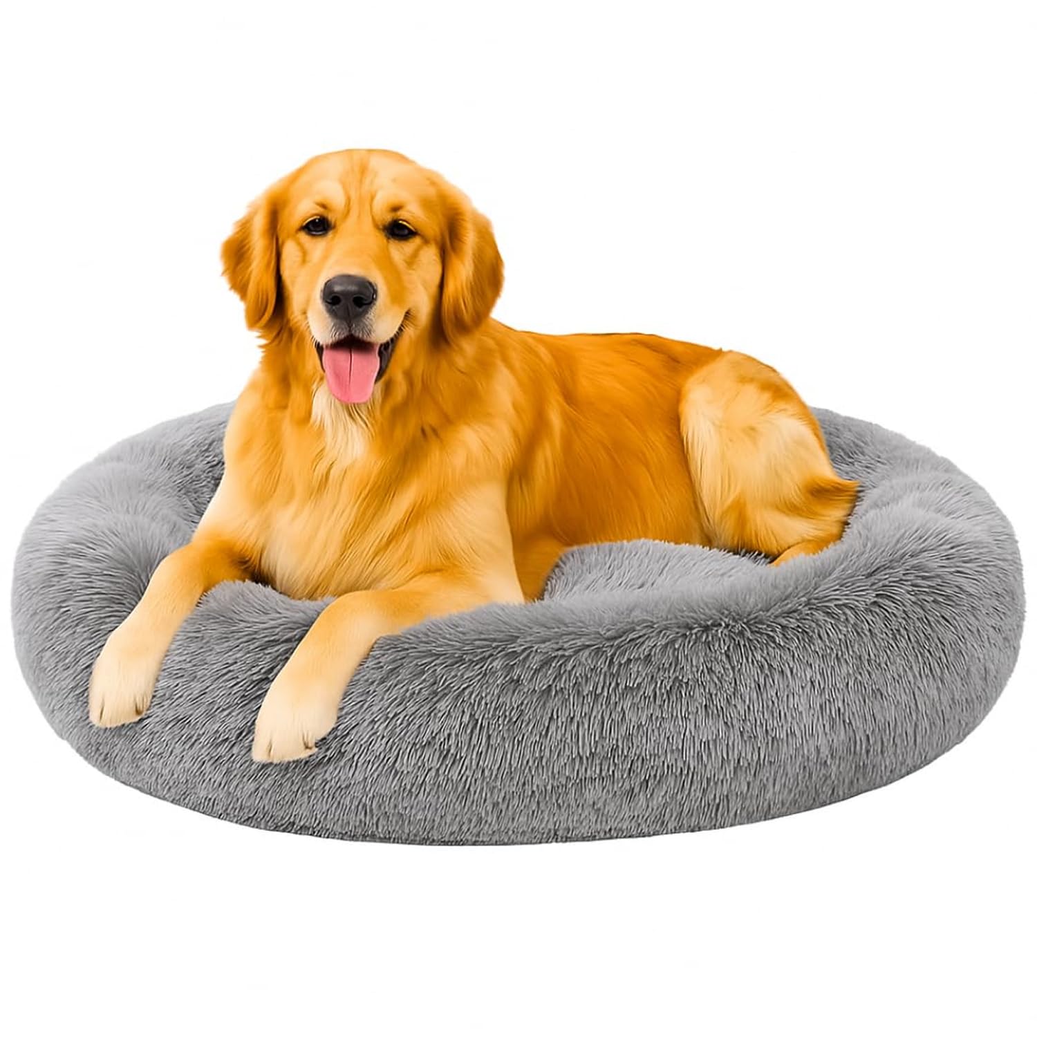 UNIQUE PET COLLECTION Fabric Fluffy Washable Waterproof Dog Bed For Summer | Large Size Round Pet Bed For Golden Retrieve... - Review, Price and Buying Guide