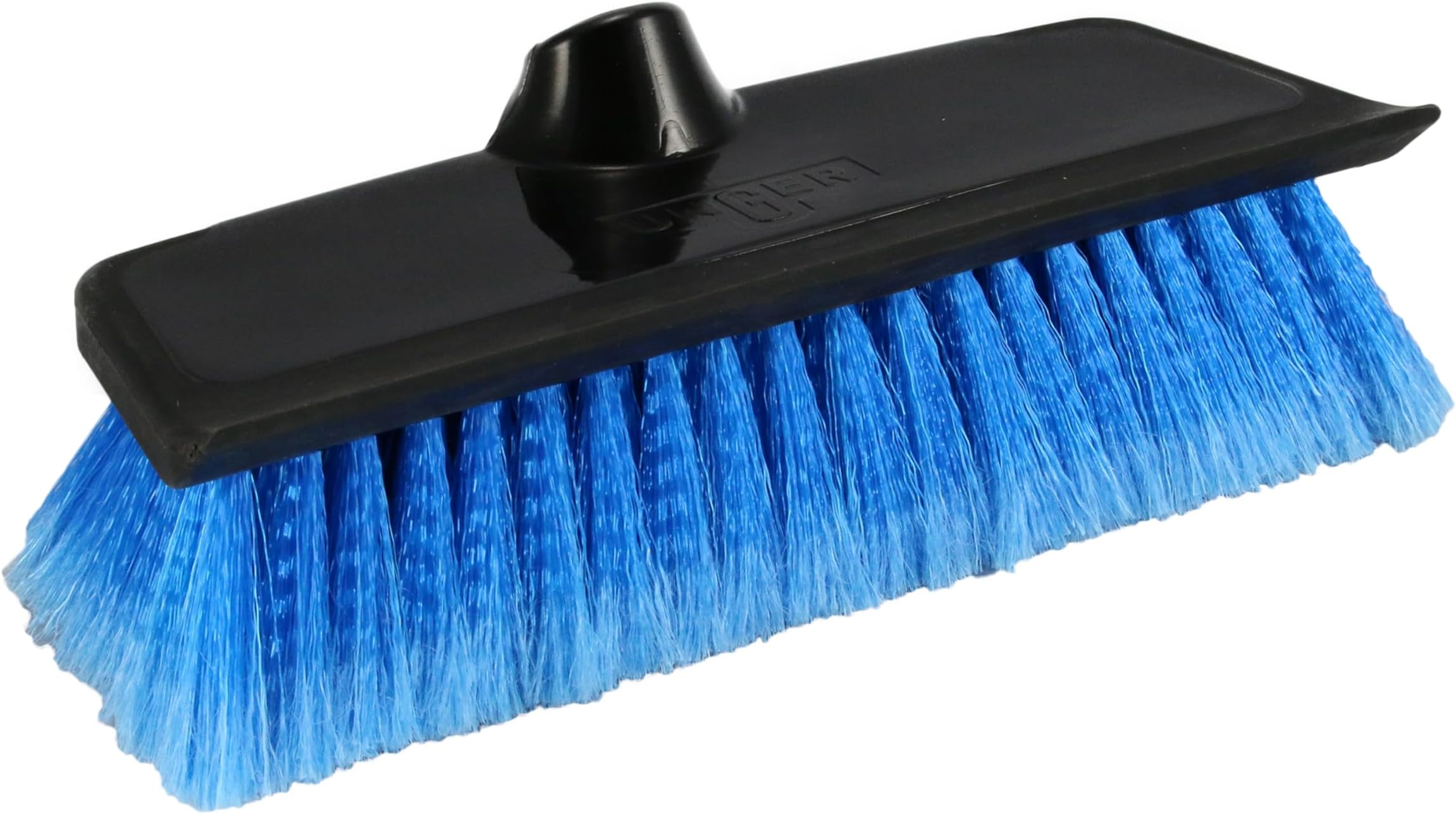 Unger - 964810 Professional HydroPower Soft Brush with Squeegee, 10" Blue
