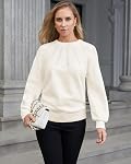 COSSEN Fall Sweaters for Women 2025 Casual Long Sleeve Crewneck Pullover Sweater Hollow Out Trendy Outfit