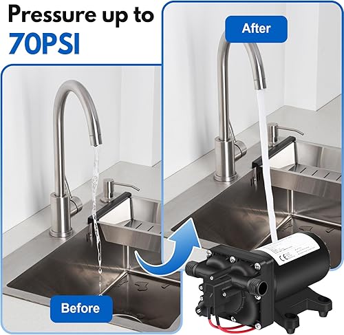 Miniatura 12 de ECO-WORTHY Tanque de acumulador prepresurizado de 0.75L 125PSI Recipiente de almacenamiento de presión para agua bajo presión Bomba de agua Control