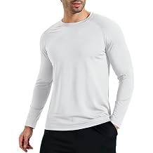 Mens Thermal Shirts Fleece Lined Long Sleeve Base Layer Tops