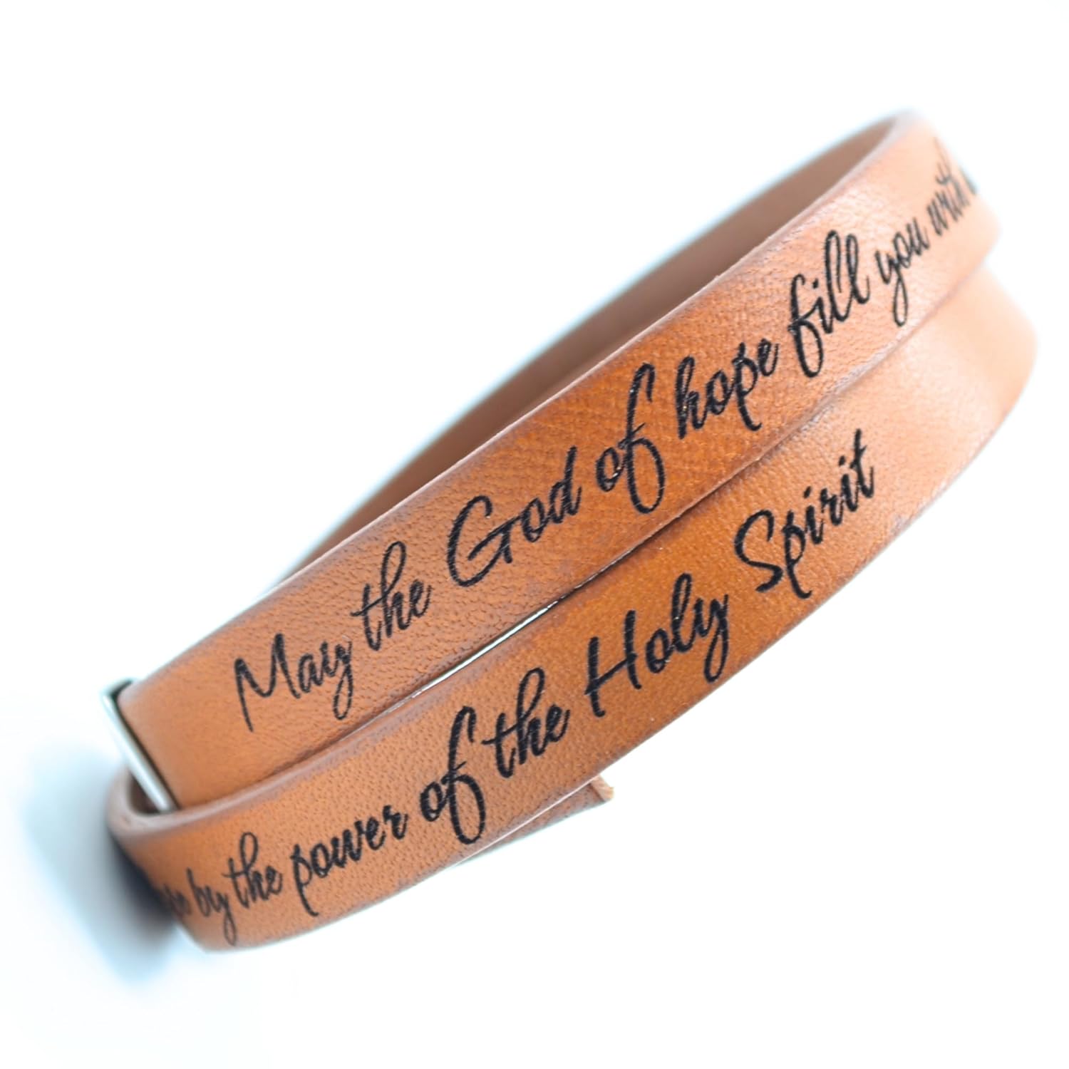 Christian Bracelets for Women Handmade Genuine Leather