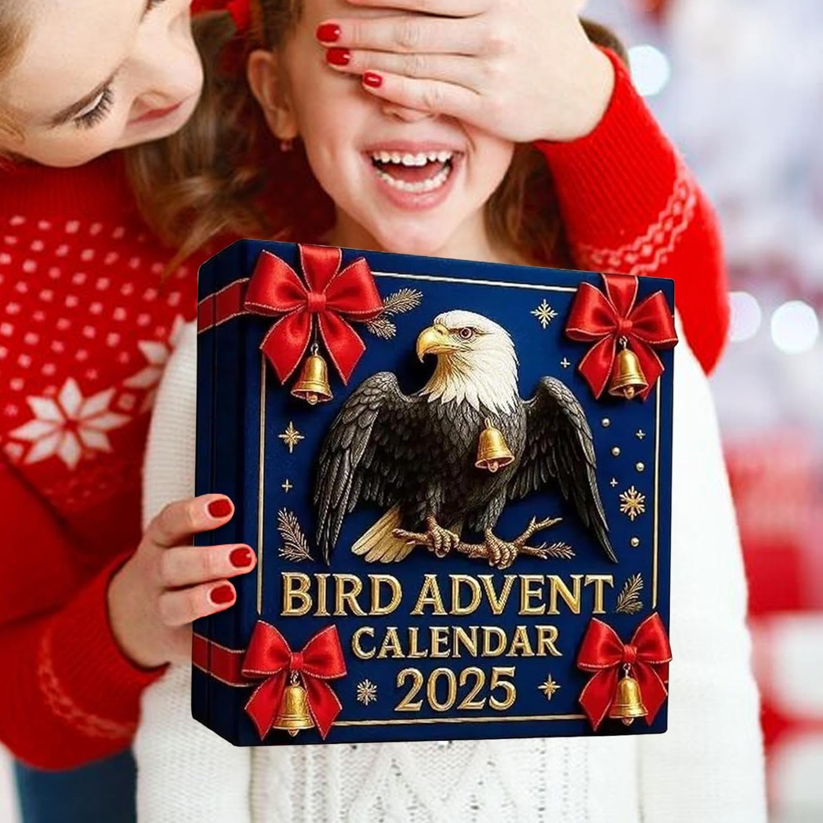 Calendario 'Avvento 2025 Ciondoli Acrilici 2D 'Avvento | Decorazioni Calendario Conto Alla Rovescia Natalizio Con Gufi Per Mensola, Scrivania, Soggiorno, Camera Da , , Bambini