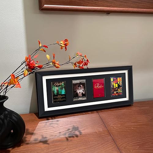 Miniatura 9 de Marco de fotos de cinta de casete, 4 marcos de exhibición de cinta de casete, marco de cinta de casete y marco de exhibición con forro de espuma EVA