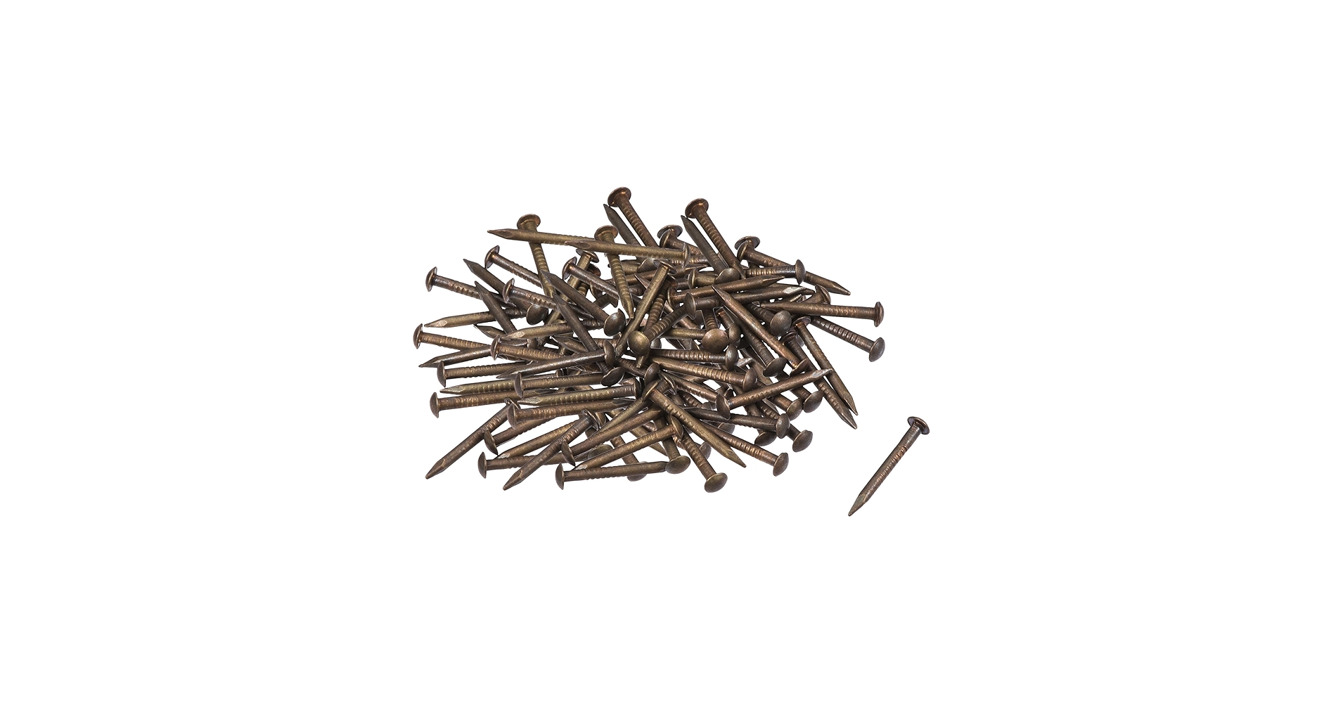 Sourcing Map 140Pcs Small Tiny Nails 2x15mm (DXL) Tiny Brass Nails