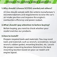 Vista 6 de SCITOO Kit de esnórquel de repuesto compatible para 2008-2012 para Isuzu D-MAX Diesel 4JJ1-Hi-Power 3.0Litre-I4