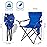 Damei century Foldable Camping Chair - Lightweight, Instant Setup for Beaches, Lawns, Sports, Blue